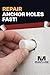 FIX Drywall Anchor Holes Fast - MudPlugz Drywall Hole Repair Kit - No Mesh - No Spackle - Professional Small Hole Wall Patch Kit - 36 Plugs - Reusable Prep Tool - Quick and Easy