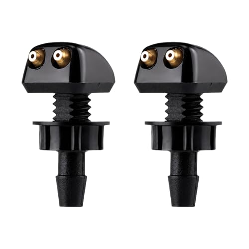 Image of QIHAWN 2 Pcs Front Car Windscreen Washer Nozzles, Adjustable Wiper Jet Spray Nozzles, Universal Windscreen Washer Replacement Parts with Installation Accessories for Most Cars, Saloons, SUVs & Trucks
