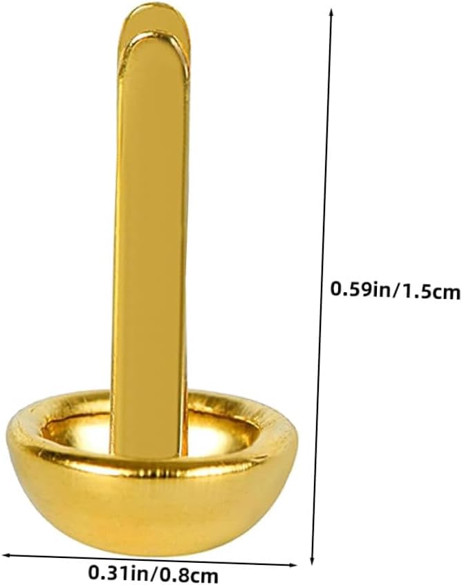 HAPINARY 300pcs Gold Round Head Scrapbook Brads Paper Fasteners for DIY Craft Projects School Scrapbooking Supplies