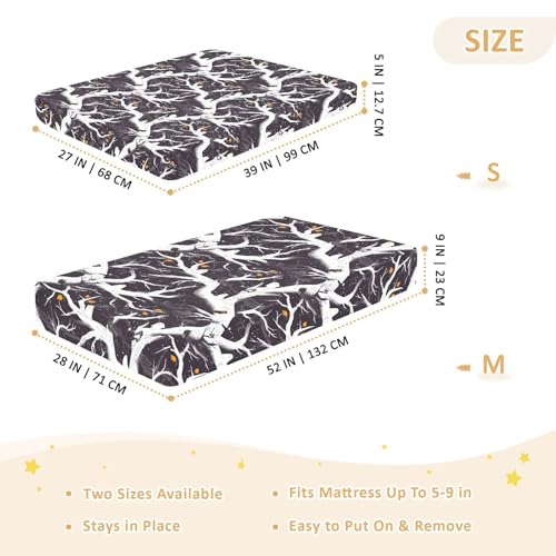 Parure de lit bébé extensible en coton doux fantômes cachés - 5