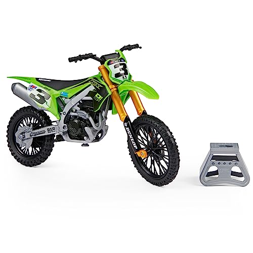 Supercross, Authentic Eli Tomac 1:10 Scale Collector Die-Cast Motorcycle Replica With Display Stand #TOP3