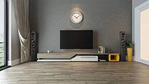 Two NGS SKYCHARM speakers in a stereo setup