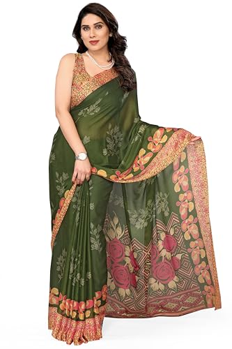 Image of MIRCHI FASHION Saree for Woman Chiffon Tie Dye Printed | Lightweight Daily Wear Women's Sari with Unstitched Blouse Piece (Available in 10 Colors)