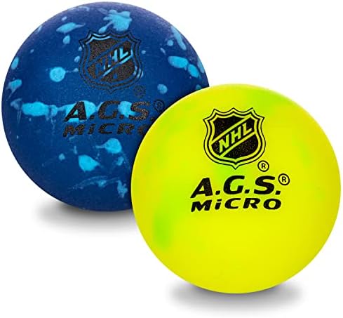 Franklin Sports NHL Hockey Training Balls - Mini Hockey Balls for Stick Handling Practice + Training for Ice + Street - 2 Pack - Assorted Colors