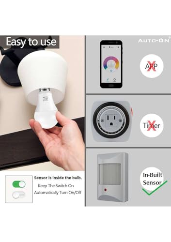 Image of Auto-ON Day /Night Sensor 20W Smart LED Bulb, Soft White, Built-in Dusk to Dawn Sensing, 6th Gen Chip Technology, B22 Base, with Surge Protector. Pack Of 1