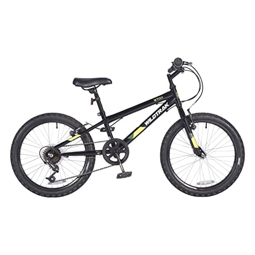 Wildtrak Wt011eu 20" Wheel - 6sp Youth Steel (Black) Boys Bike Niños, Negro (Black), 20