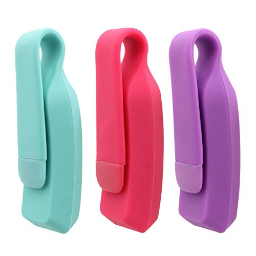 TOMALL Replacement Sport Bra Clip Holder for Fitbit Alta/Fitbit Alta HR Teal + Purple + Pink (Pack of 3)