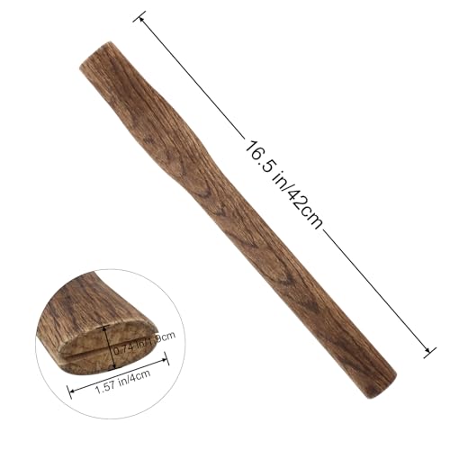 2 Pack Beech Wood Axe Handles Replacement for DWFKHT 16.5\" Throwing Axes, Axe Handle Replacement - Thumbnail 2
