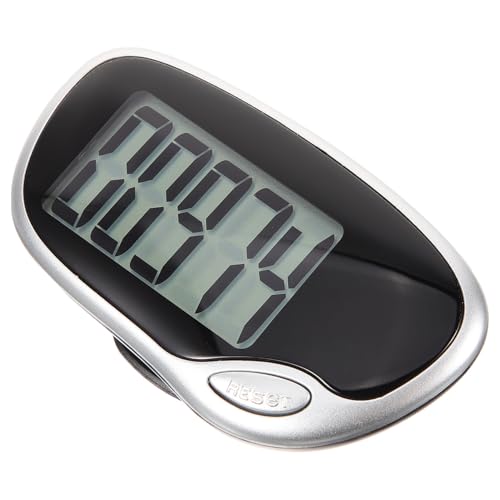 Abaodam Convenient Multifunctional Step Counter Professional Running Pedometer with Screen Easy Setup Walking Tracker for Outdoor Activities Durable Material Battery