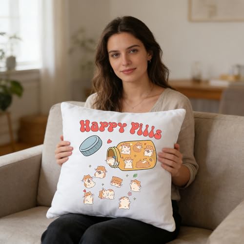 Taie d'oreiller hamster housse coussin imprimé animal mignon - 3