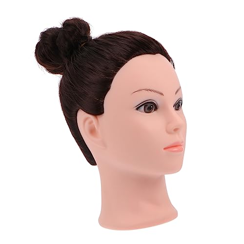 VALICLUD cabeza de maniquí de práctica pelucas delanteras de encaje cabello humano peluca de cabello humano el maniquí hair styler hair care Cabeza de muñecas de cosmetología el plastico