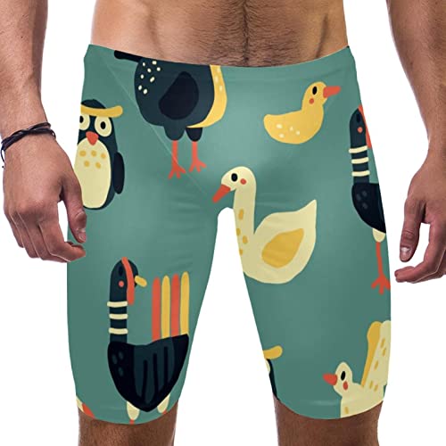 Jammer de natación para hombre con diseño de búho talla M multicolor