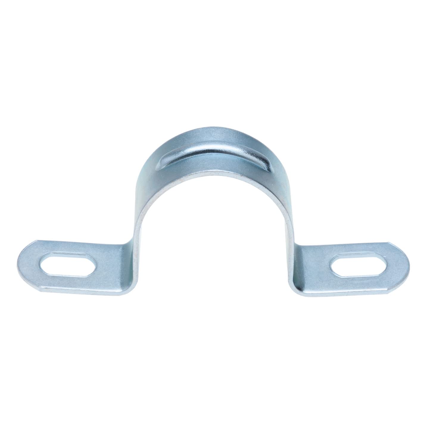Aopin 27 mm rigido tubo cinghia morsetto 2 fori cinghia U staffa tubo cinghia clip di tensione 201 acciaio inox, per tubo di fissaggio, argento, 50 pezzi