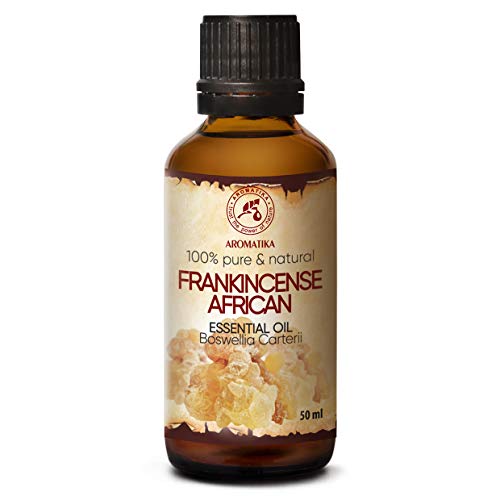 Weihrauchöl Afrikanisch 50ml - Boswellia Carterii - Olibanum Öl - Ätherische Weihrauchöle für Glatte Haut - Aromatherapie - Duftlampe - Aroma Diffuser - Yoga