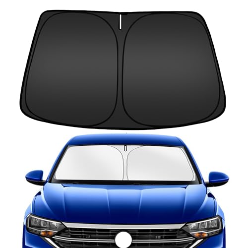 Image of ARISMOTOR Windshield Sun Shade for Volkswagen VW Jetta 2019-2025 2026, Custom Fit Foldable Front Window Sunshade Sun Visor Protector, Block UV Rays Keep Your Car Cooler