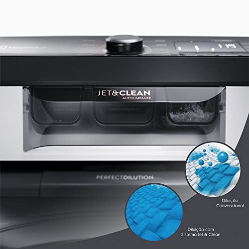 Máquina de Lavar 17kg Electrolux Perfect Care com Jatos Poderosos, Vapour Jets* e Controle de Tempo