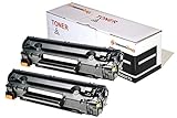  CVT - Pack 2 Toner Compatible CF283A 83A para HP LaserJet Pro M201dw M201n MFP M125nw M127fn M127fw M225dn M225dw M125a M127fp