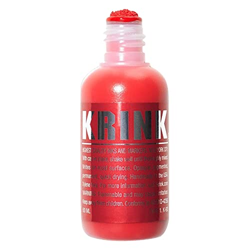 Krink K-60 Red Paint Marker - Alcohol-Based Permanent