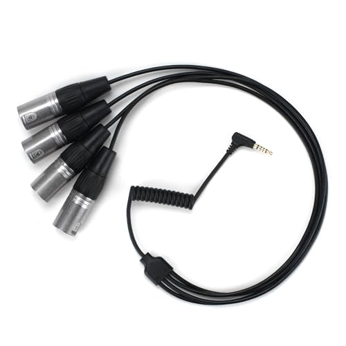 Câble adaptateur TRRRS 3,5mm vers 4 XLR mâle Saramonic SR-C2026 pour micro sans fil
