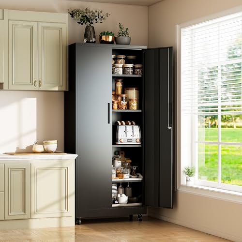 Image of Metal Storage Cabinet for Garage, Tool Cabinet, Utility Cabinet