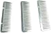 SXYH 3PCS Stainless Metal Pulling Combs Horse Mane Tail Mini Pocket Combs 4013 …