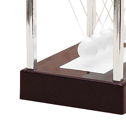 Péndulo de Newton con base roja luminosa para enseñar física 3