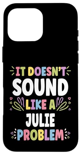 JULIE Personalized Women's Gift Custom JULIE �X�}�z�P�[�X iPhone 16 Pro Max �p