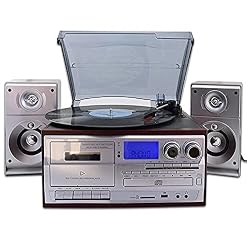 Platine Vinyle Retro, Platine Vinyle Platine Vinyle avec Haut-parleurs Platine Vinyle pour disques vinyles entraînement… - Les Beatles, Paul McCartney, John Lennon, RIngo Starr, George Harrison