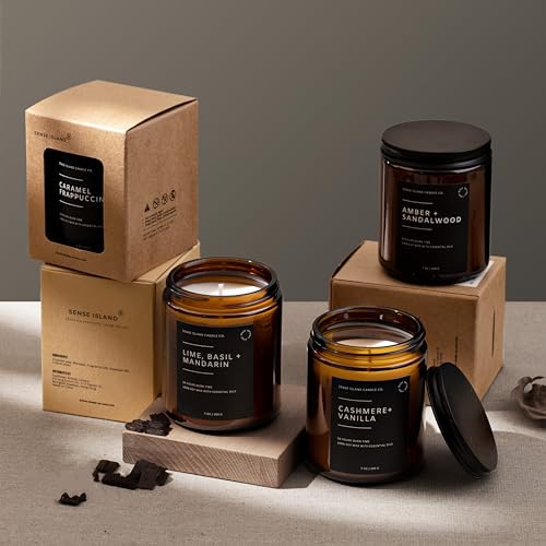 Sense Island SI-P2-AS-1 Amber Sandalwood Scented Candles thumb #6