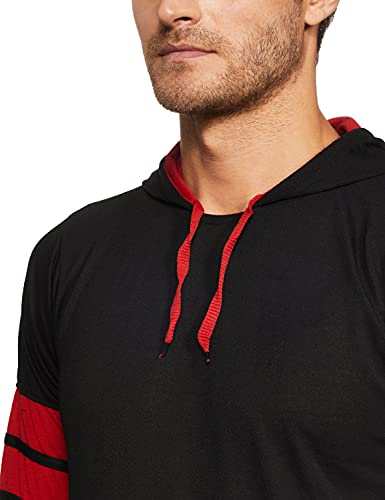 Image of Men's Cotton Blended Regular Fit Hood T-Shirt-P128