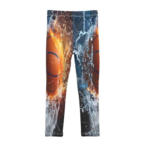 Bolaz Toddler Girls Leggings Printed Yoga Pants Leggings Water Basketball for Kids2