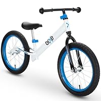 Bixe Balance Bike - 16\" (40.6 cm) Big Kids' Training Bikes - Kids Balance Bike Designed for Children Ages 4 to 9 - No Pedal Push Bicycle for Boys or Girls - Blue