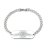 Hearts Child ID Bracelet IDB-09 - Stainless Steel - Non Allergenic