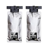 Amazon.co.jp: IP01KB ブラック×3 互換インクパック 顔料 大容量