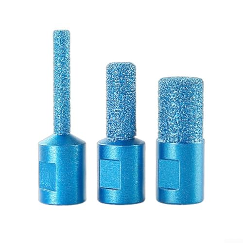 Zilimontt Juego de 3 brocas de diamante M10 soldadas al vacío, 6/10/15 mm de diámetro, para ampliar agujeros en azulejos, porcelana, mármol, cerámica y granito