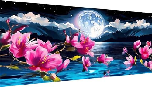 Peinture Diamant Adulte Orchidée 90x180cm | Toile Canvas Premium et Strass 5D Haute Réfraction