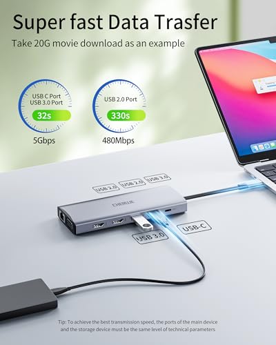 Docking-Station-Dual-Monitors-for-Windows-Laptop-13-in-1-USB-C-Docking-Station-with-Dual-HDMI-4K-1-VGA-5-USB-A-100W-PD-Ethernet-SDTF-USB-Hub-for-Dell-XPSHPLenovoSurface