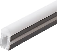 JANDEI - Flexible Silicone Profile 3 Metres for LED Strips up to 10 mm Wide. Spherical Light Diffusion, Side Emission 10 mm x 17 mm - IP67 for Outdoor Use (3 Meter Profile)