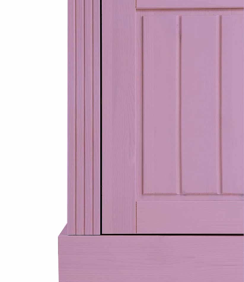 Image of APRODZ Solid Wood Alegre Sideboard Storage Cabinet for Living Room | Light Purple