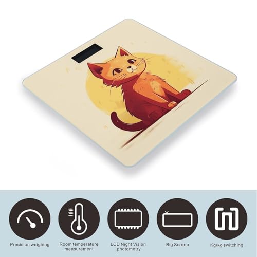 Báscula Digital para Peso Corporal con Diseño Gato miniatura 3