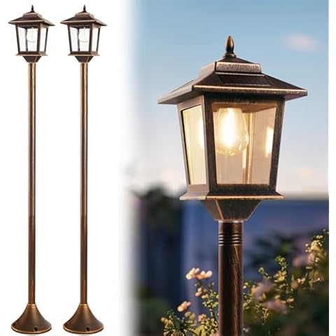63" PASAMIC Solar Lamp Post Lights 2Pack Cover