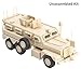 DBEIXIWEI Unassembled Plastic Simulation Armored Vehicle Model 1/72 Scale Military Model Toys for Kids (Unassembled Kit)
