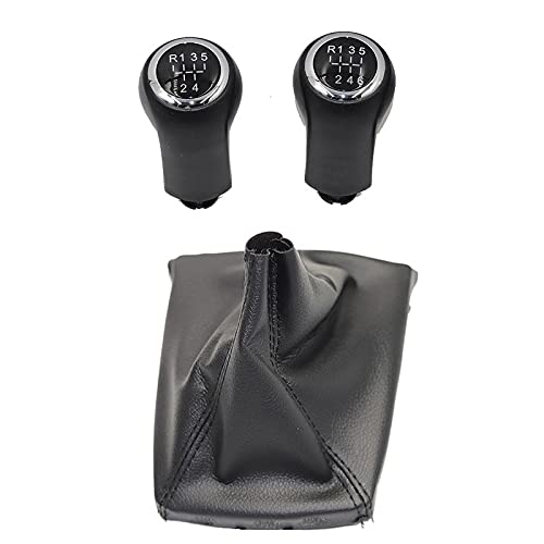 Pommeau De Levier De Vitesse Pour Opel Zafira B (2005-2014) - 5/6 Vitesses - Cuir Et ABS Noir - Installation Facile