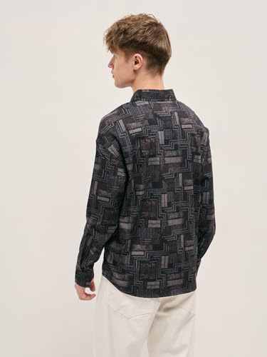 Image of THE BEAR HOUSE Men's Abstract Brushstroke Overshirt