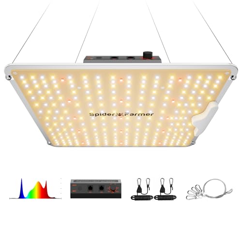 Spider Farmer SF1000 100W LED Grow Light for Indoor Plants, Upgraded High...