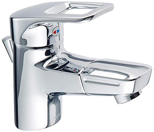 Amazon.co.jp: TOTO 洗面用シングル混合水栓 TLHG31DEFR １穴・ワンプッシュ式