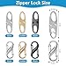 Phinus Lock Combo, Total 21PCS Clips Anti-Theft, Locks Anti-Theft for Luggage, Clothing, Backpacks, Boots, Purses, Travel Outdoor Sports(Black, Silver, Gold)
