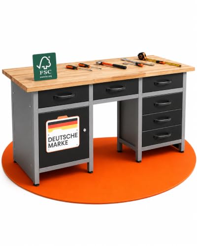 Ondis24 - Etabli Servante d'Atelier (Garage, Hangar) Table de Bricolage avec Tiroirs