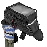 Giwuence Motorrad Tankrucksack magnetisch,Magnetischer Tankrucksack | Wasserdichter mit starkem Magnet - wasserdichte Regenhülle, Magnet-Navigation, Satteltasche, Touchscreen-Tasche für