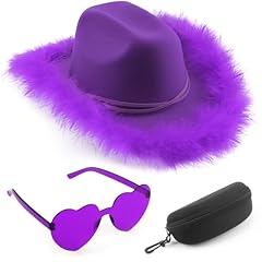 01 Set: Purple Hat + Eyeglasses + Eyeglass Case